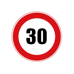 교통 표지판 - 속도 제한 (옵션선택)