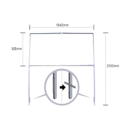 간판틀 매립형 180 x 90