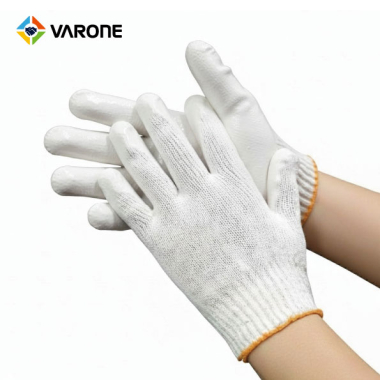 백색 반코팅 장갑