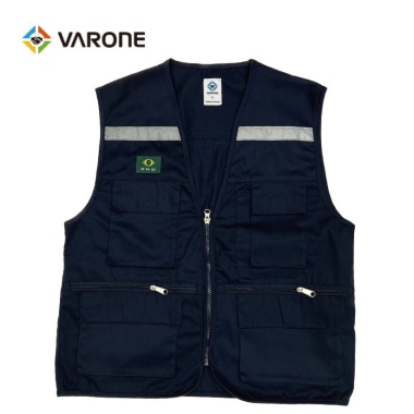 T/C 천 조끼 곤색 (옵션선택)