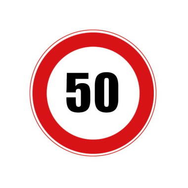 교통 표지판 - 속도 제한 (옵션선택)