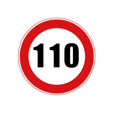 교통 표지판 - 속도 제한 (옵션선택)