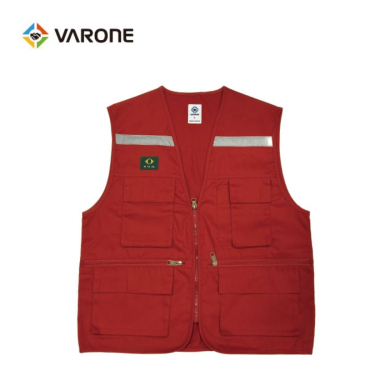T/C 천 조끼 적색 (옵션선택)
