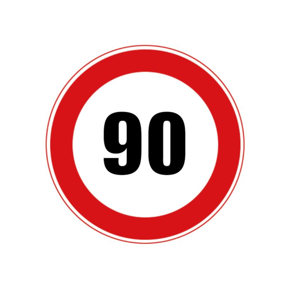 교통 표지판 - 속도 제한 (옵션선택)