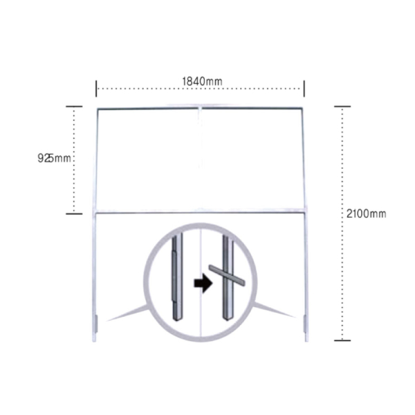 간판틀 매립형 180 x 90